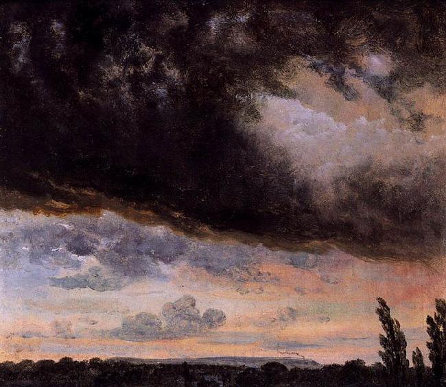 Johan Christian Dahl Cloud Study with Horizon